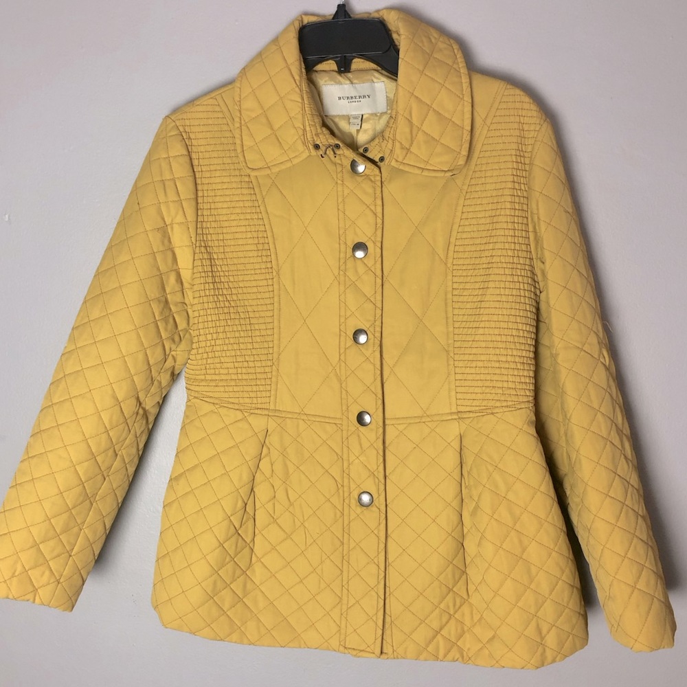 Burberry Mustard Quilted Jacket